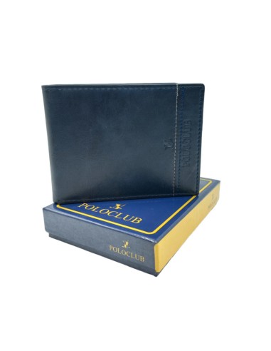 Accessorio Classico: Portafoglio da Uomo Polo Club Blu 12.5 x 9.5 cm - il regno dello shop