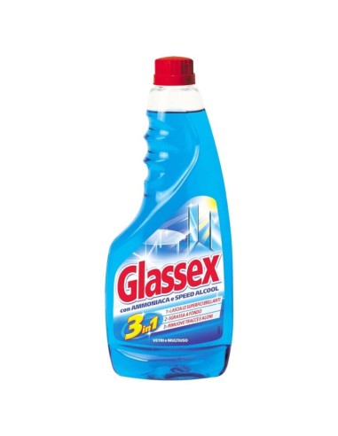 Glassex Ricarica 500ml Classico - Detergente per Vetri e Superfici Trasparenti - il regno dello shop