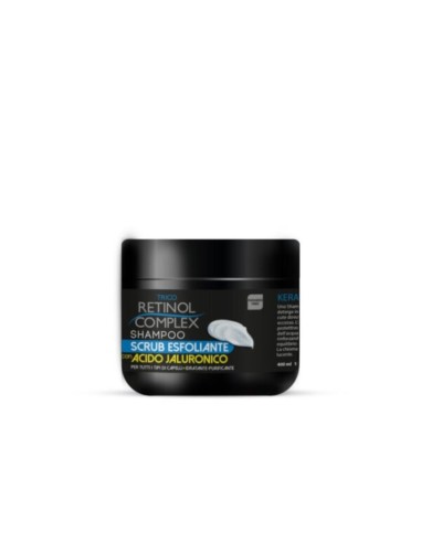 Shampoo Scrub Esfoliante con Acido Ialuronico di Retinol Complex 400ml - il regno dello shop