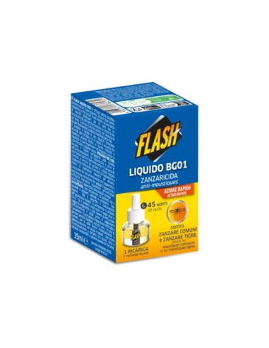 Ricarica Liquido BG01 Zanzaricida: Protezione efficace per 45 notti contro zanzare comuni e tigri - il regno dello shop