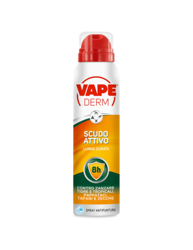 Vape Derm Scudo Attivo Spray 100ml: Protezione efficace contro zanzare e insetti volanti - il regno dello shop