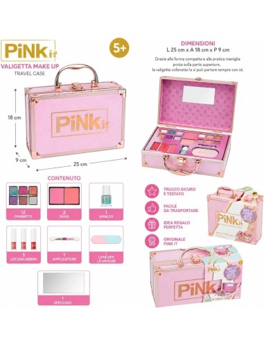 Pink It make up travel case-ilregnodelloshop.it
