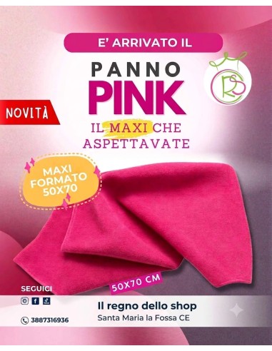 Panno Pink Maxi Formato 50 x 70-ilregnodelloshop.it